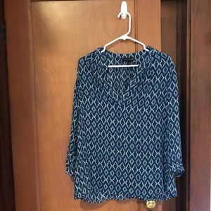 Banana Republic Split Neck Blouse